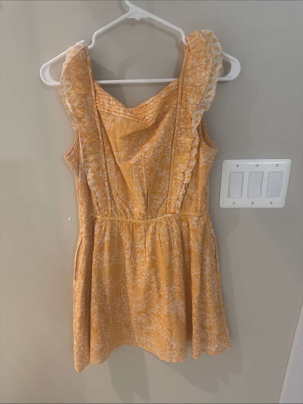 French Connection Yellow Floral Ruffle Sundress - Picture 4 of 5